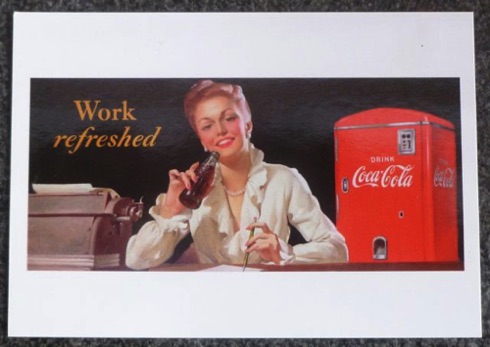 2355-1 € 0,50  coca cola briefkaart 10x15 cm
